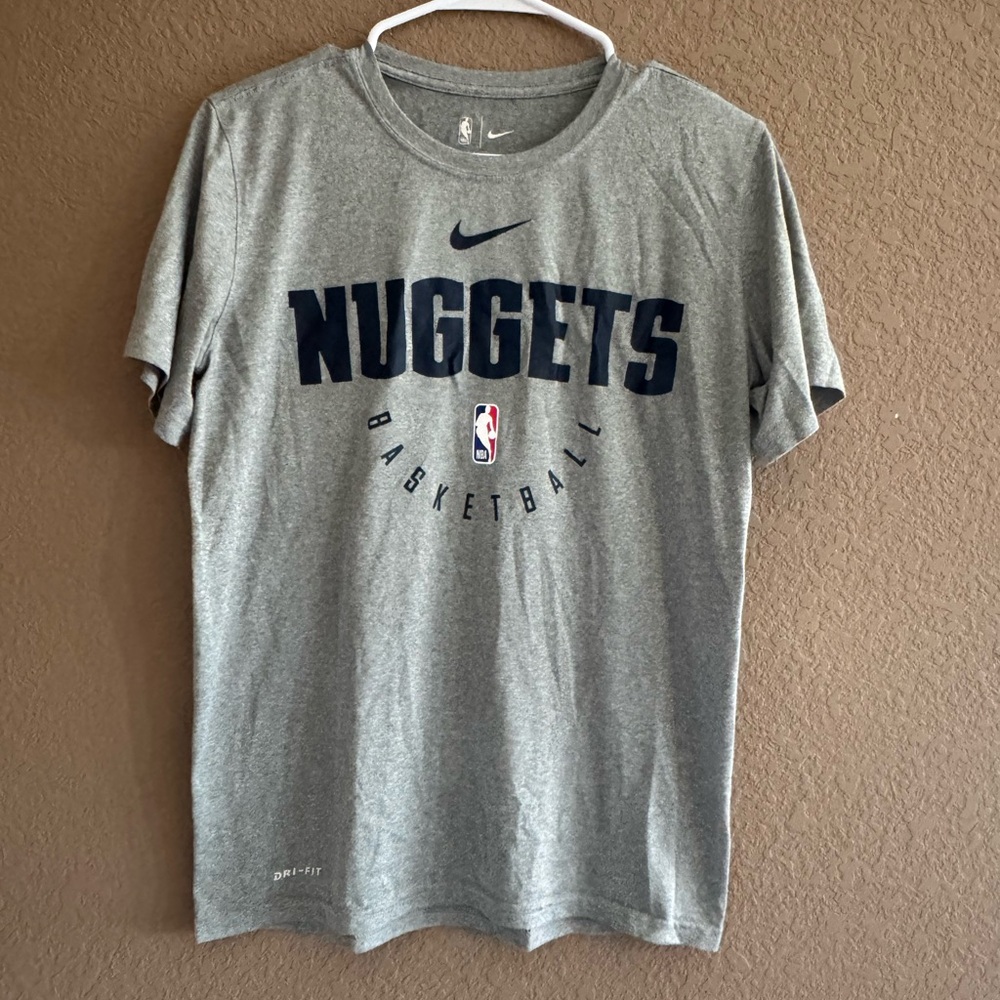 Denver Nuggets Nike Heathered Gray Performance T-Shirt